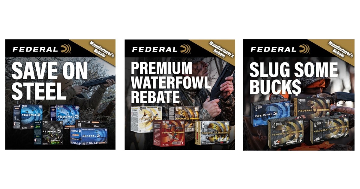 Community News: Federal Ammunition Launches Three New Shotshell Rebates for Fall